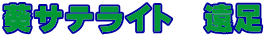 ���T�e���C�g�@����